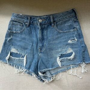 PacSun Blue Distressed Jean Shorts